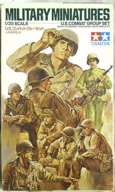 Tamiya 1/35 US Combat Group Set - Eight Soldiers With Accessories, 35080-600 plastic model kit